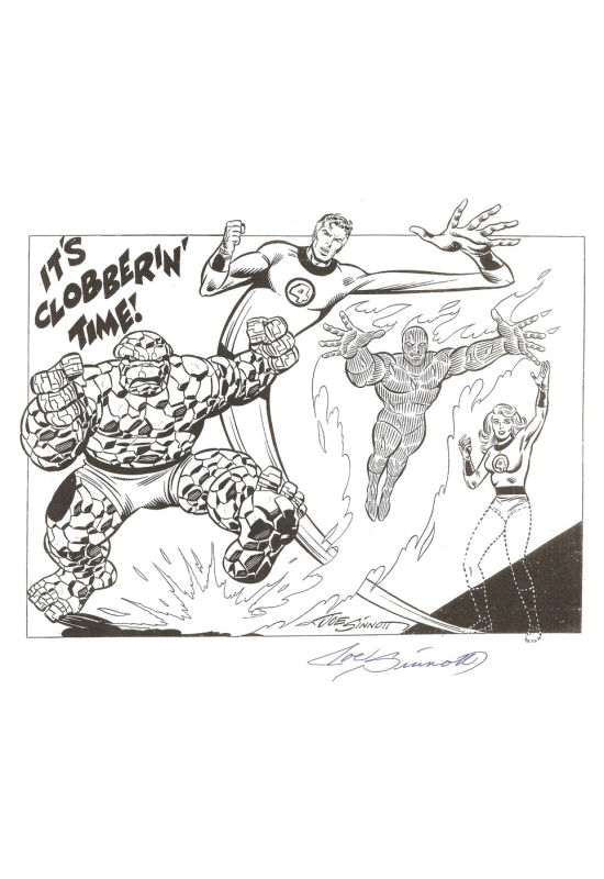Les Fantastiques - Joe Sinnott signé Les Fantastiques - Joe Sinnott signé
