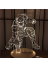 Iron-Man - Lampe 3D USB Marvel