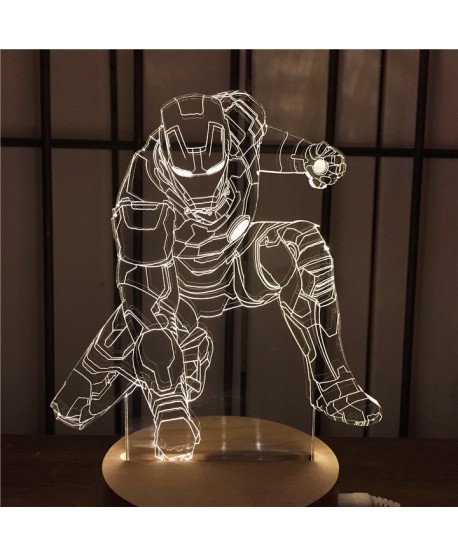 Iron-Man - Lampe 3D USB Marvel