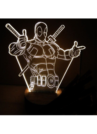 Deadpool - Lampe 3D USB Marvel - Image