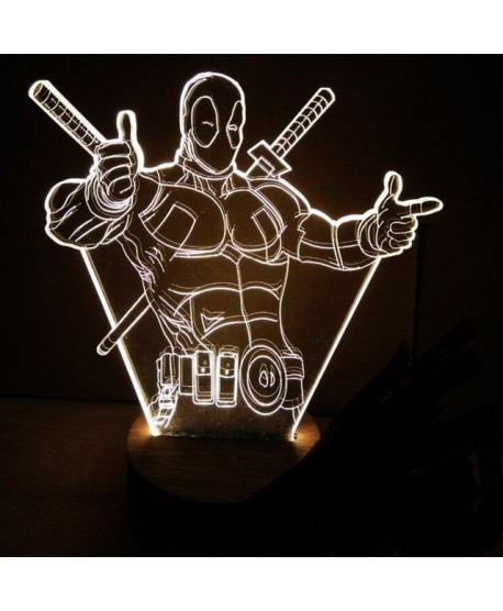 Deadpool - Lampe 3D USB Marvel