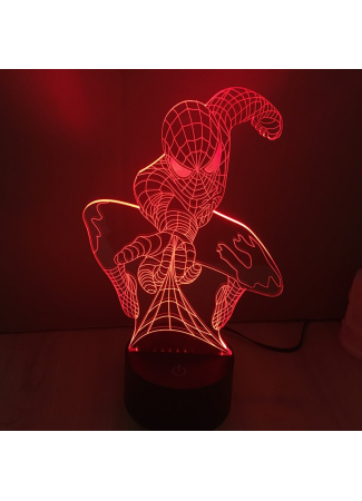 Spider-Man- Lampe 3D USB Marvel - Image