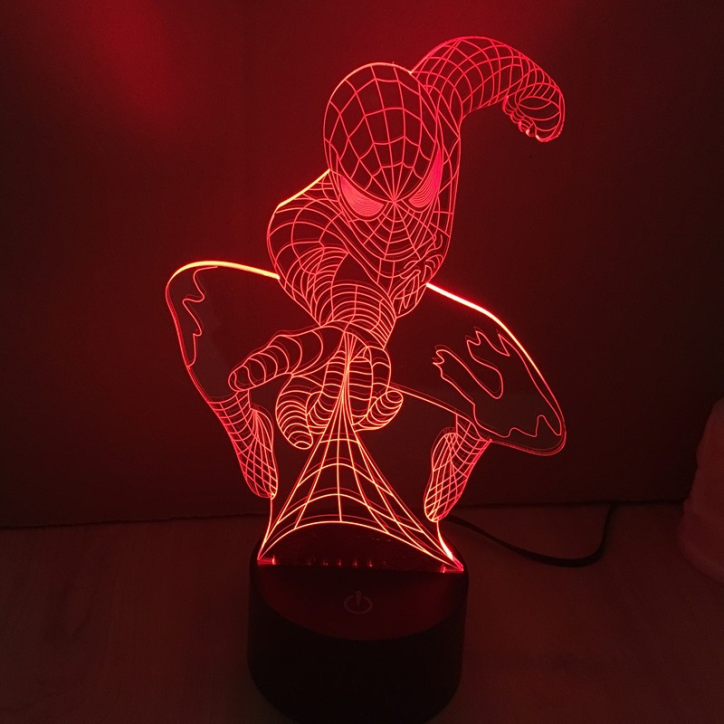 Spider-Man- Lampe 3D USB Marvel - Image