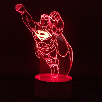 Superman- Lampe 3D USB DC Comics - Image