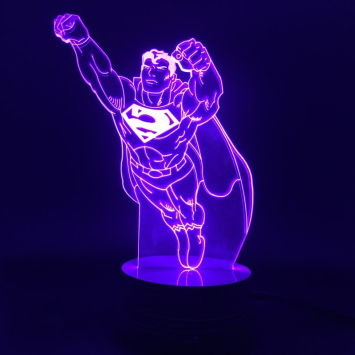 Superman- Lampe 3D USB DC Comics - Image