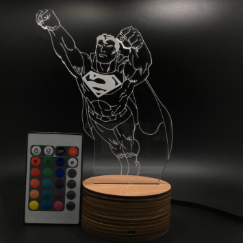 Superman- Lampe 3D USB DC Comics - Image