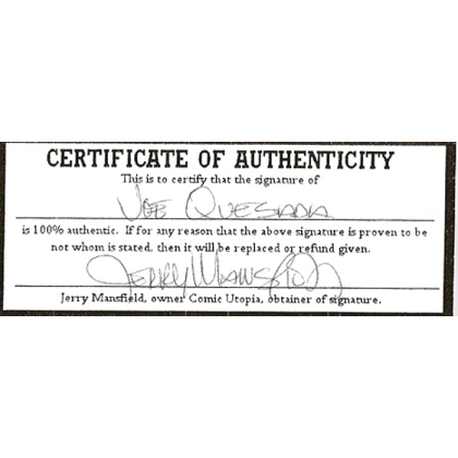 Daredevil - Joe Quesada - EO U.S Signé