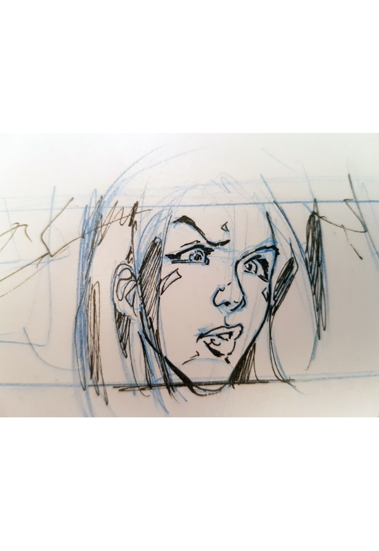 Rare Tessa crayonné & signé