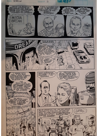 ROBOCOP Planche Originale -- Lee Sullivan N°3 page 9 - Image