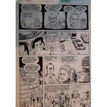 ROBOCOP Planche Originale -- Lee Sullivan N°3 page 9 - Image