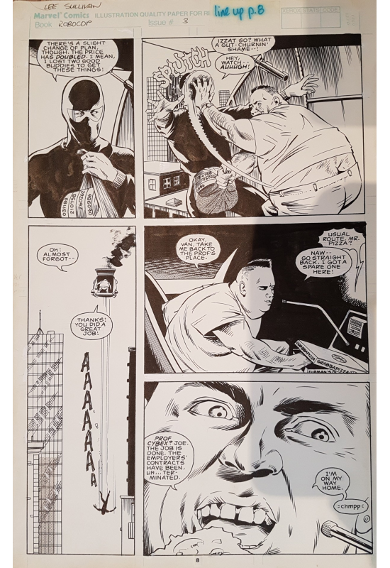 ROBOCOP Planche Originale -- Lee Sullivan N°3 page 8
