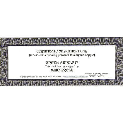 Green Arrow 77 - Signé