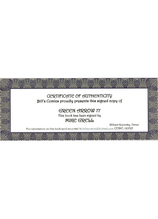 Green Arrow 77 - Signé