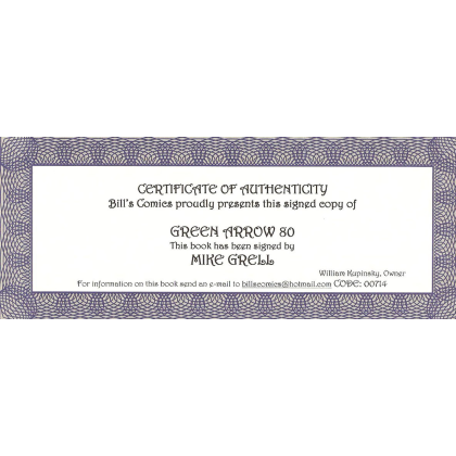 Green Arrow 80 - Signé par Mike Grell