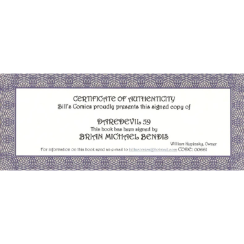 Daredevil - Brian M. BENDIS - EO U.S    Signé - Image