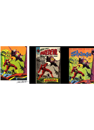 Strange 20 et sa Version US, poster signé John Romita