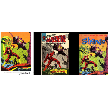 Strange 20 et sa Version US, poster signé John Romita