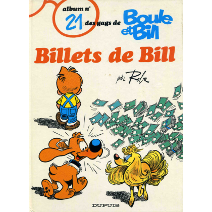 Boule et Bill 21 Globe Trotters édition Originale 1987