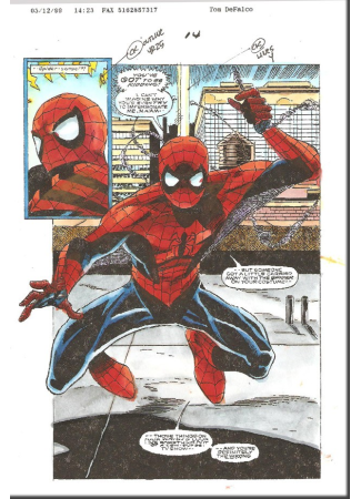 Spider-Girl 10 p 14 Splash Spider-Man - Image