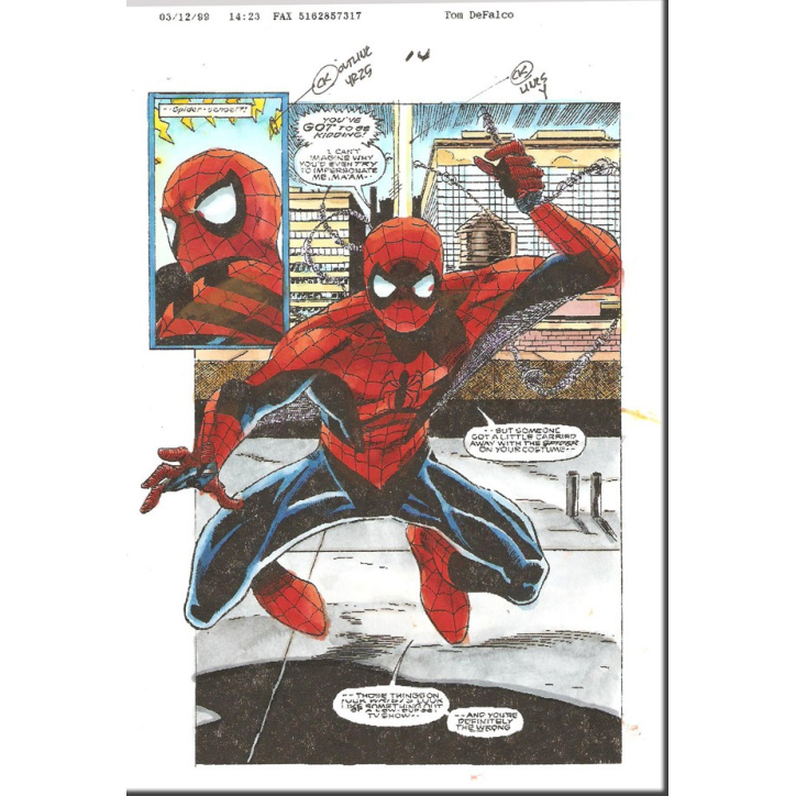 Spider-Girl 10 p 14 Splash Spider-Man - Image