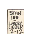 Spider-Man Stan Lee / Larry Lieber 2-12-(97?)